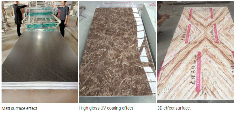 China High Quality UV Coated Decoration Marble Pvc Sheet Suppliers